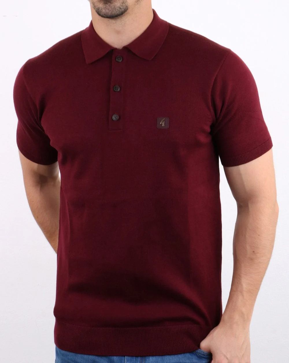 Gabicci Vintage Jackson Polo Deep Red - Image 2