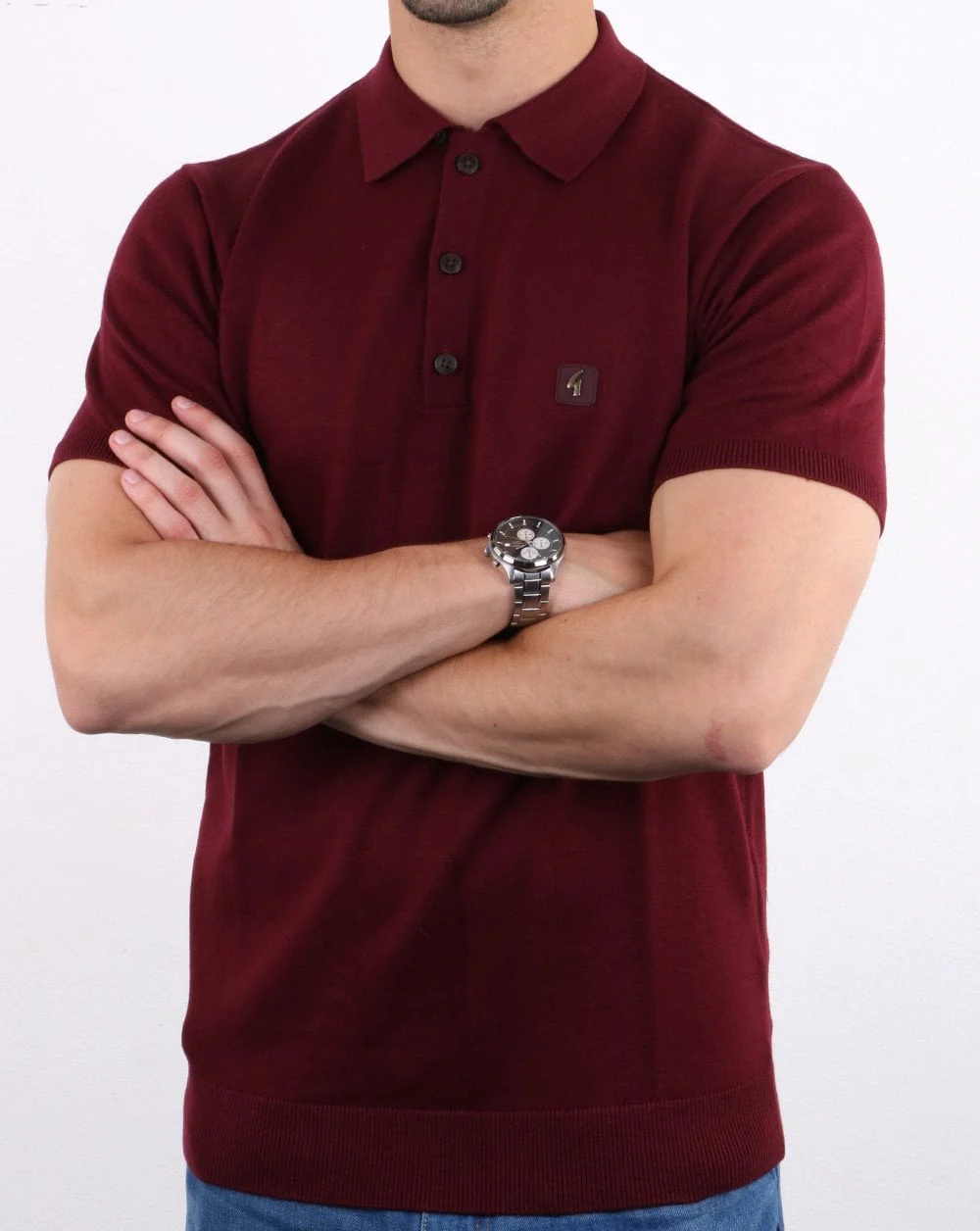 Gabicci Vintage Jackson Polo Deep Red - Image 3