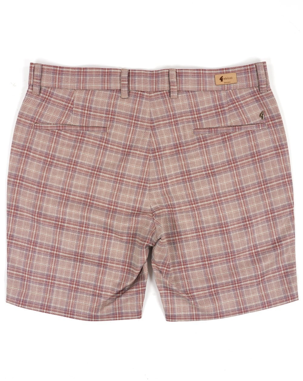 Gabicci Vintage Murphy Check Shorts Walnut - Image 3