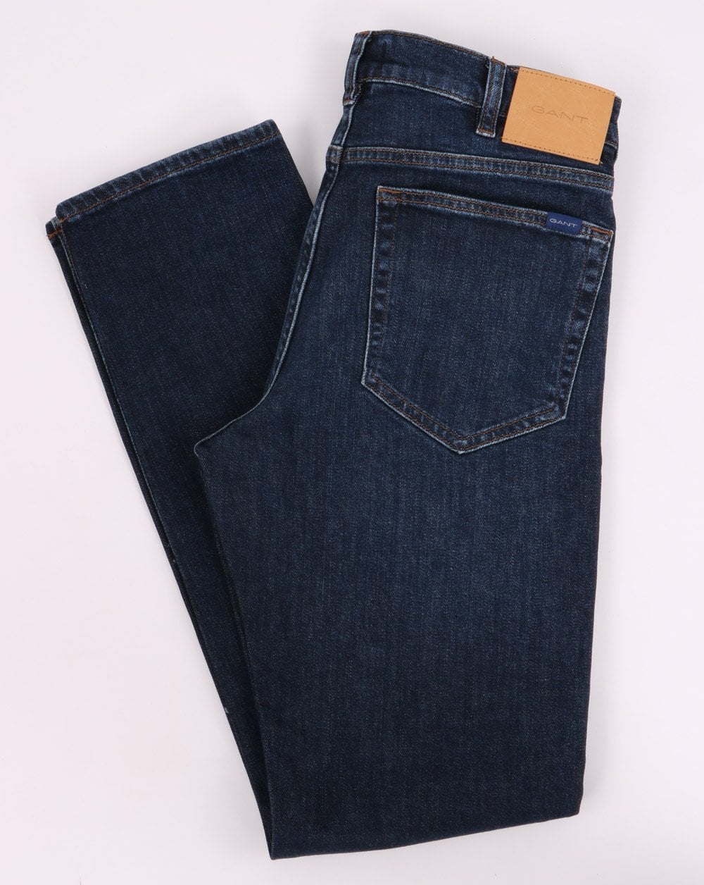 Gant Arley Regular Fit Jeans Dark Blue Worn In - Image 2