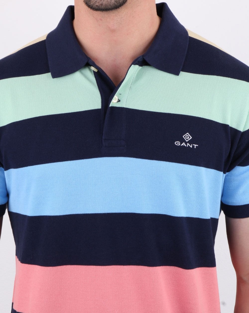 Gant Barstripe Pique Rugger Multi - Image 2