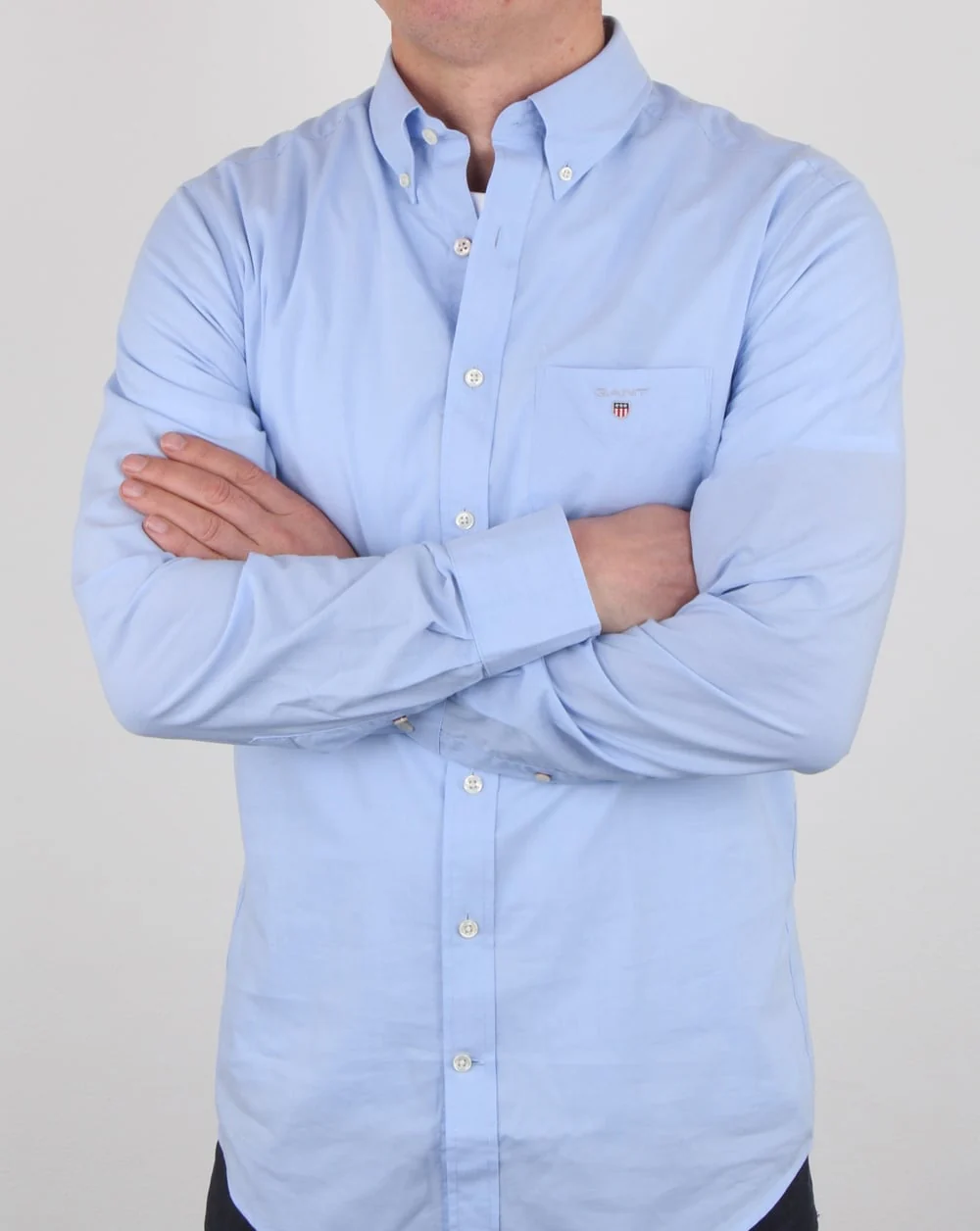 Gant Broadcloth Shirt Hamptons Blue - Image 3