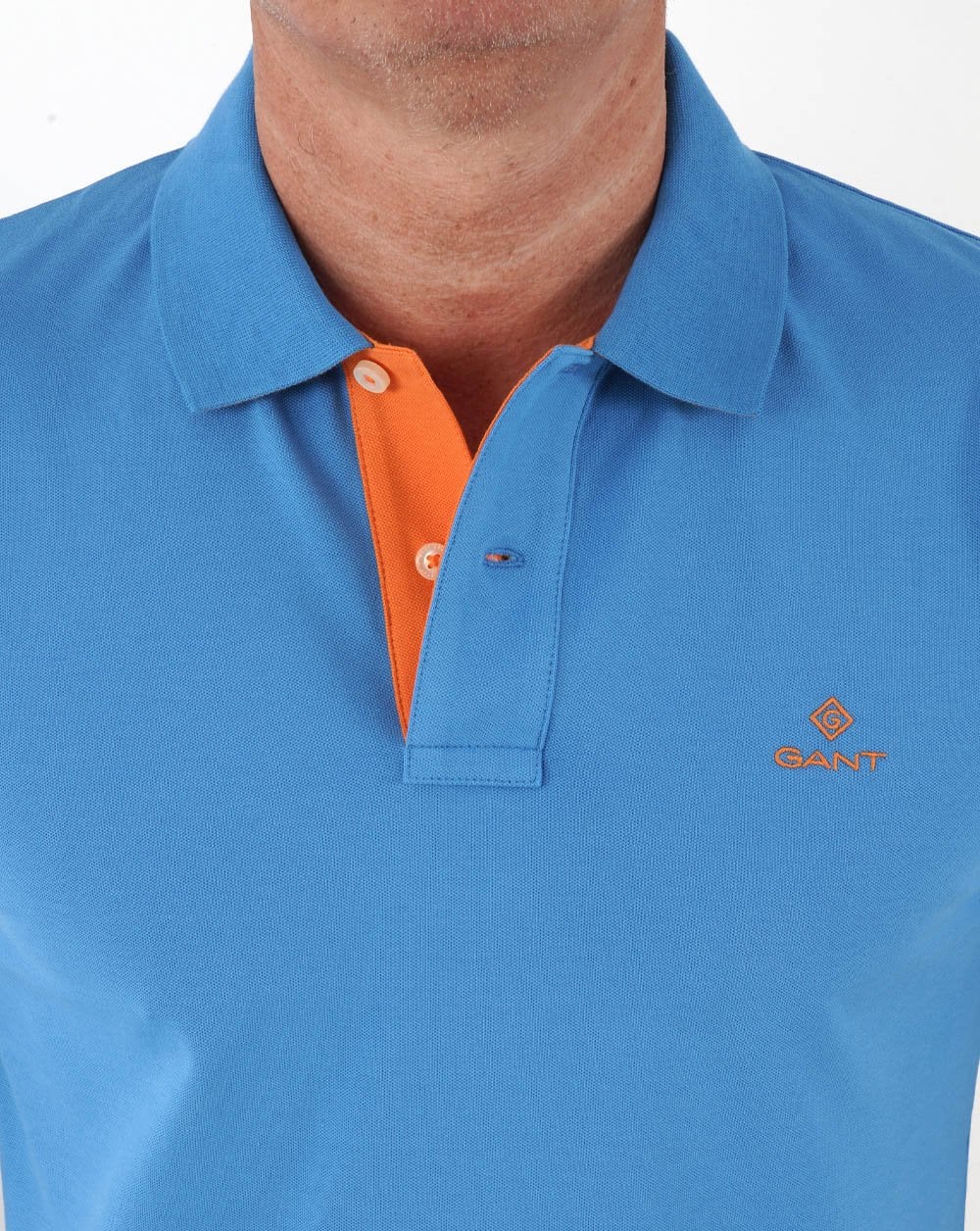 Gant Contrast Collar S/s Rugger Royal Blue - Image 2