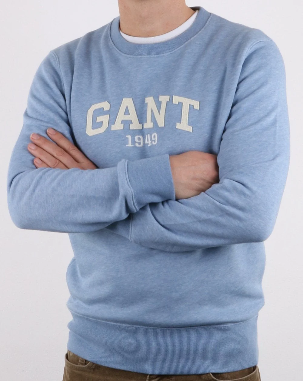 Gant Crew Neck Sweatshirt Light Blue - Image 3