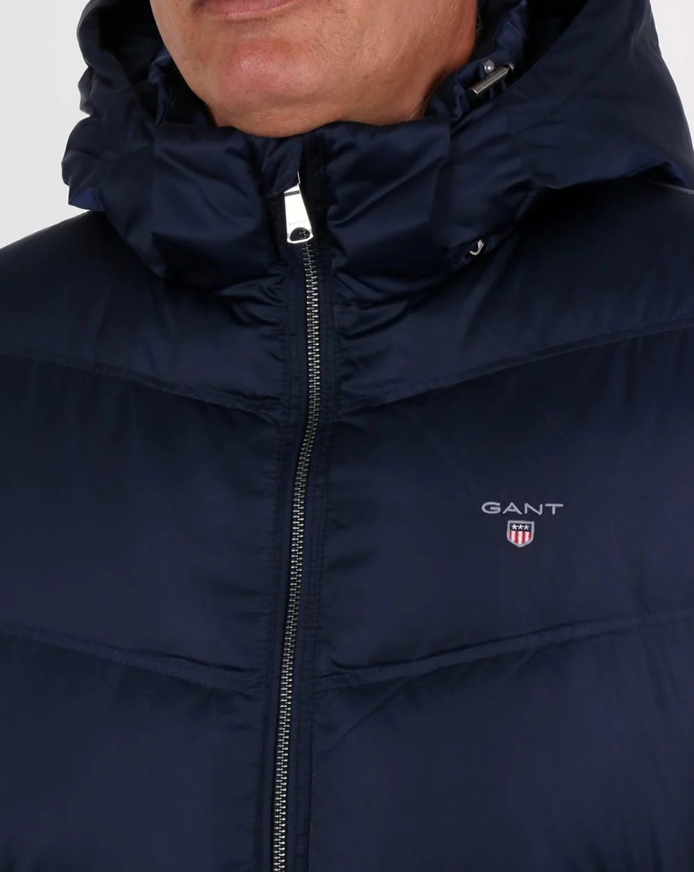 Gant Down Filled Padded Jacket Marine Blue - Image 2