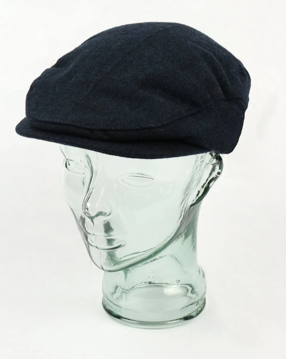 Gant Herringbone Drivers Cap Marine