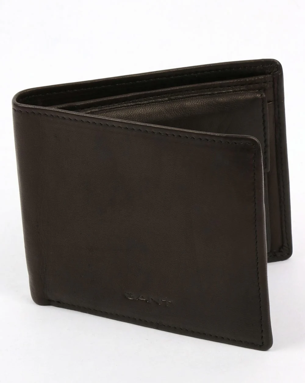 Gant Leather Wallet Black Mud