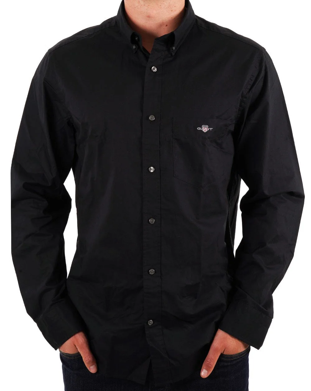 Gant Poplin Shirt Black - Image 3