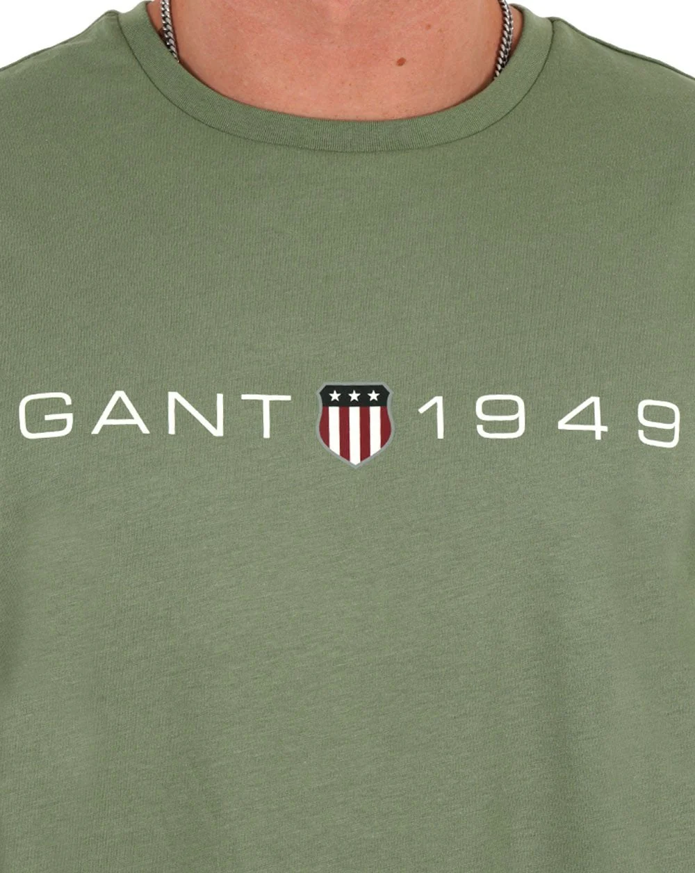 Gant Printed Graphic T-shirt Sage Green - Image 2