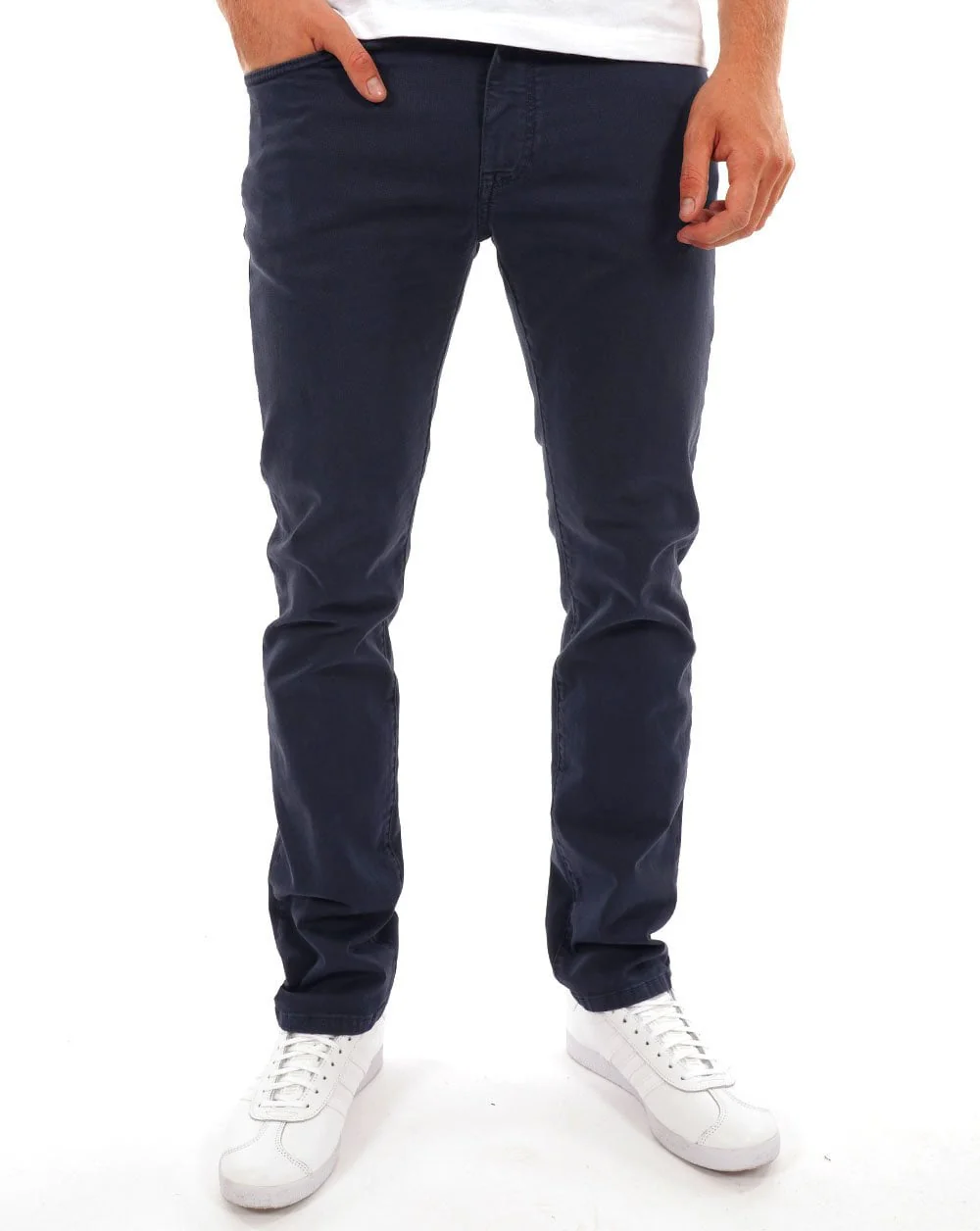 Gant Regular Fit Cotton Twill Smart Jeans Navy - Image 2