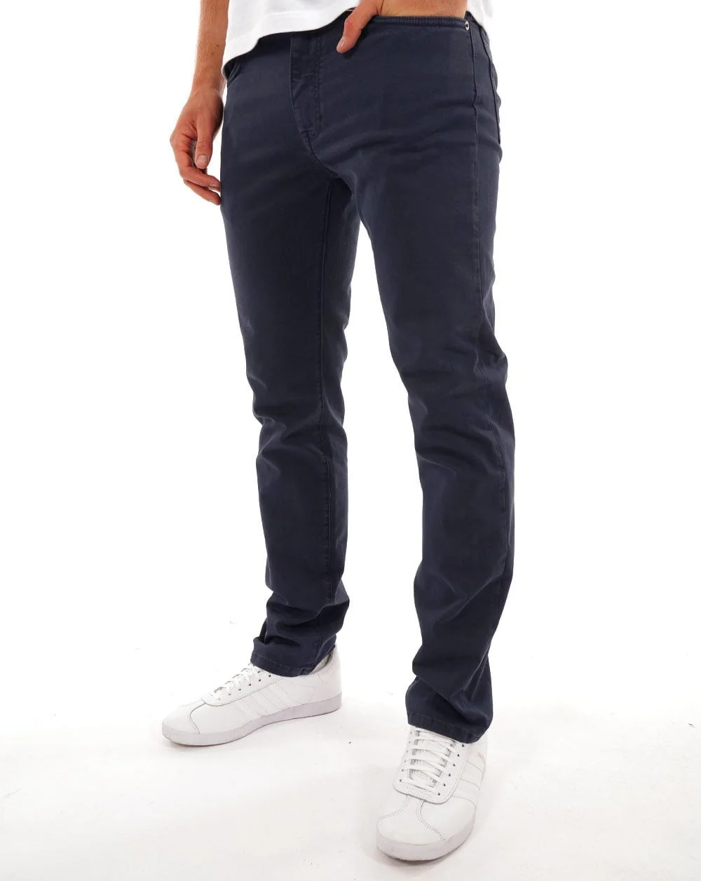 Gant Regular Fit Cotton Twill Smart Jeans Navy - Image 3