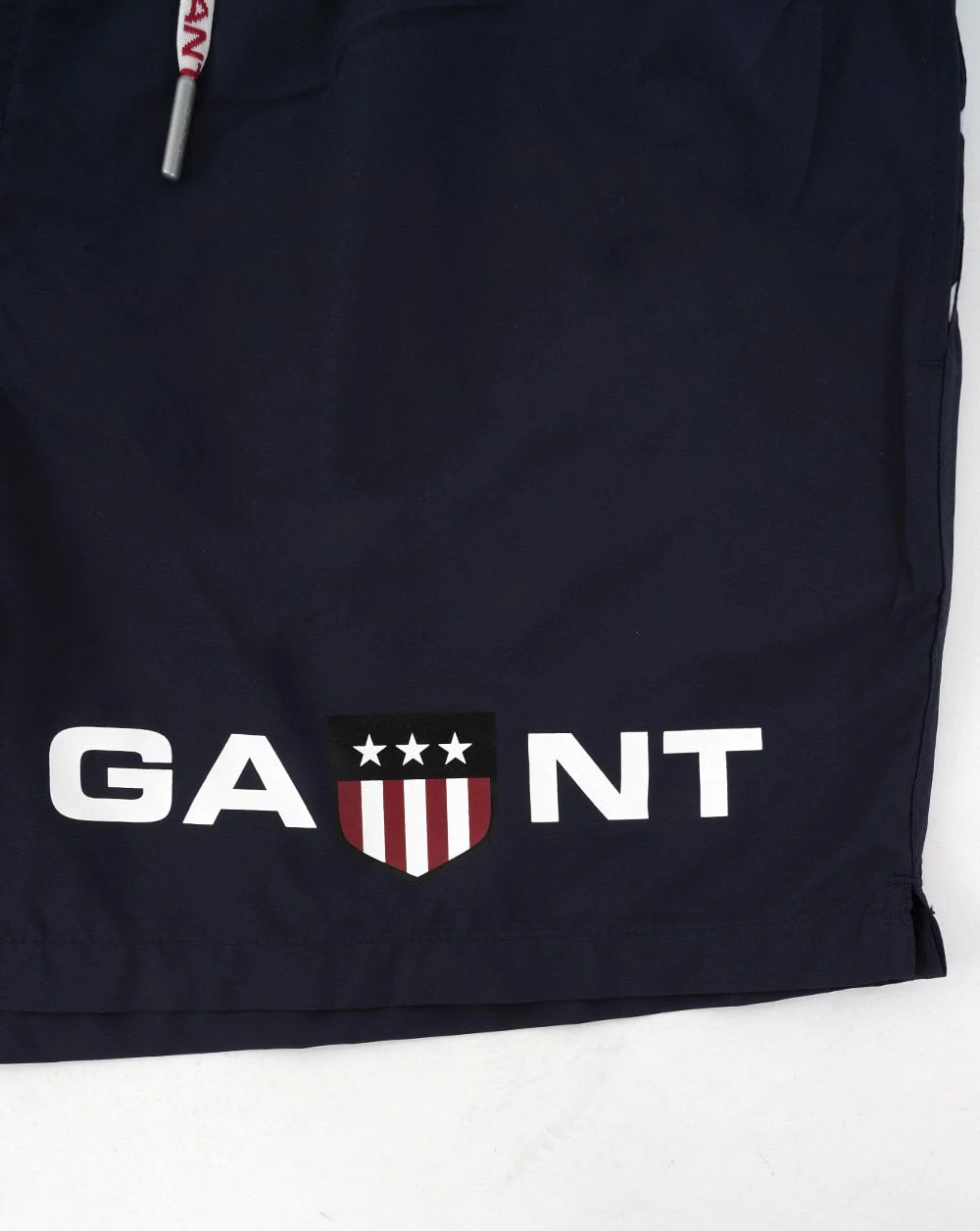 Gant Retro Shield Swim Shorts Navy - Image 2