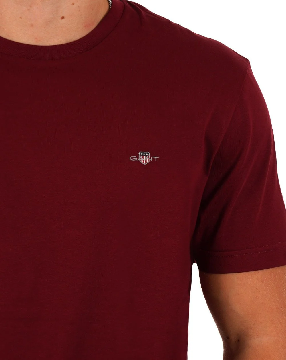 Gant Shield Crew T-shirt Dark Red - Image 2