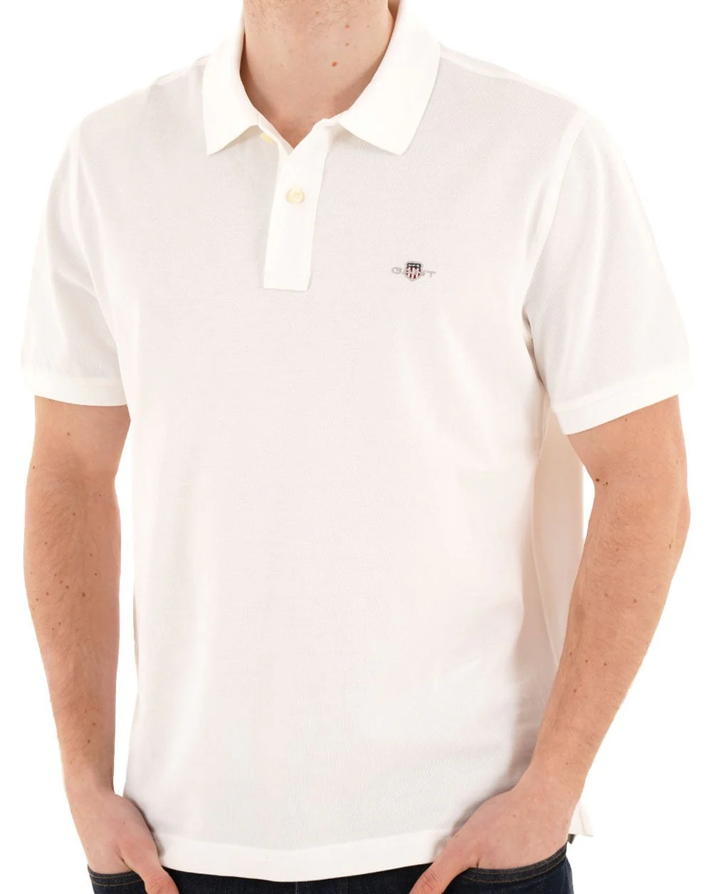 Gant Shield Pique Polo White - Image 3