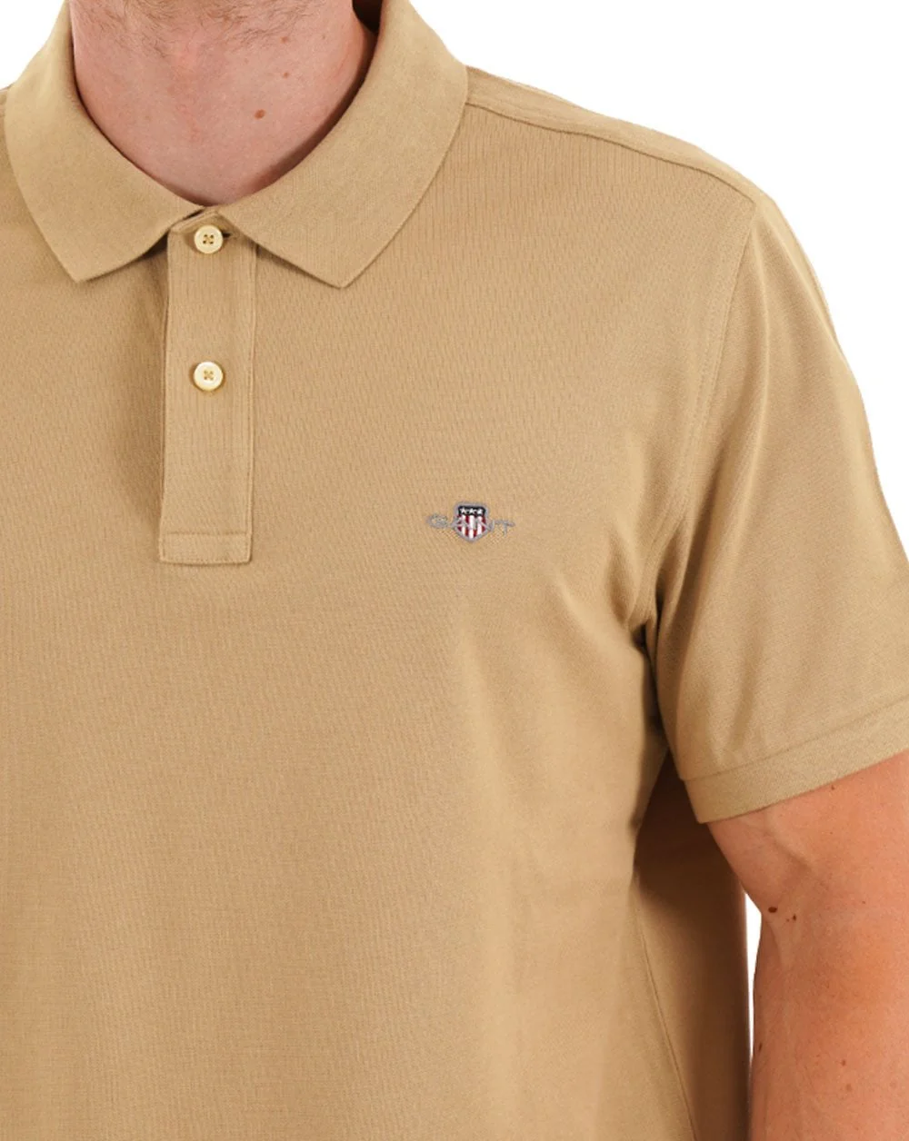 Gant Shield Pique Polo Woody Beige - Image 2