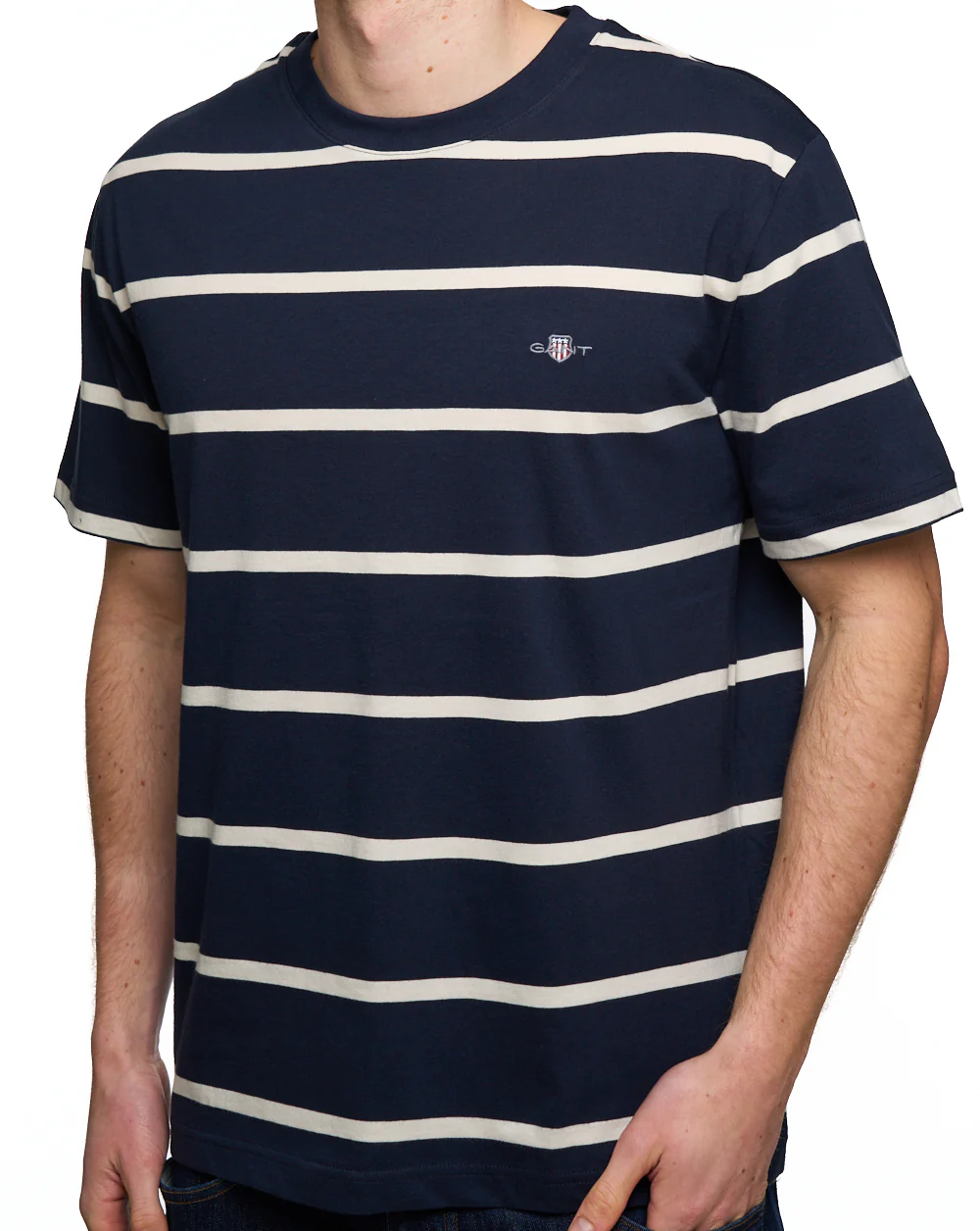 Gant Striped T-shirt Navy Blue - Image 2