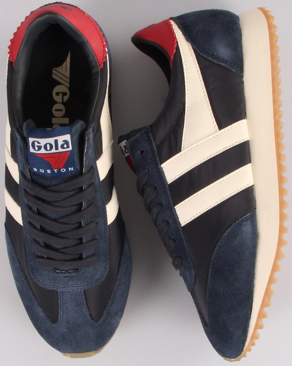 Gola Boston 78 Trainer Navy/Off White - Image 2