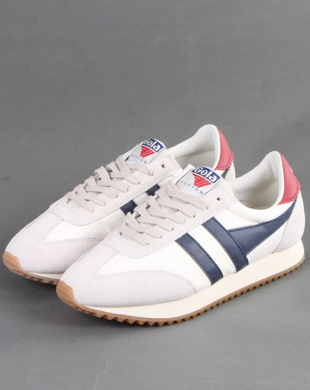 Gola Boston 78 Trainer Off White/Navy - Image 3