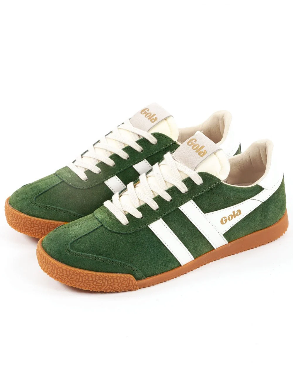 Gola Classics Women's Elan Trainers Evergreen / White - Image 2