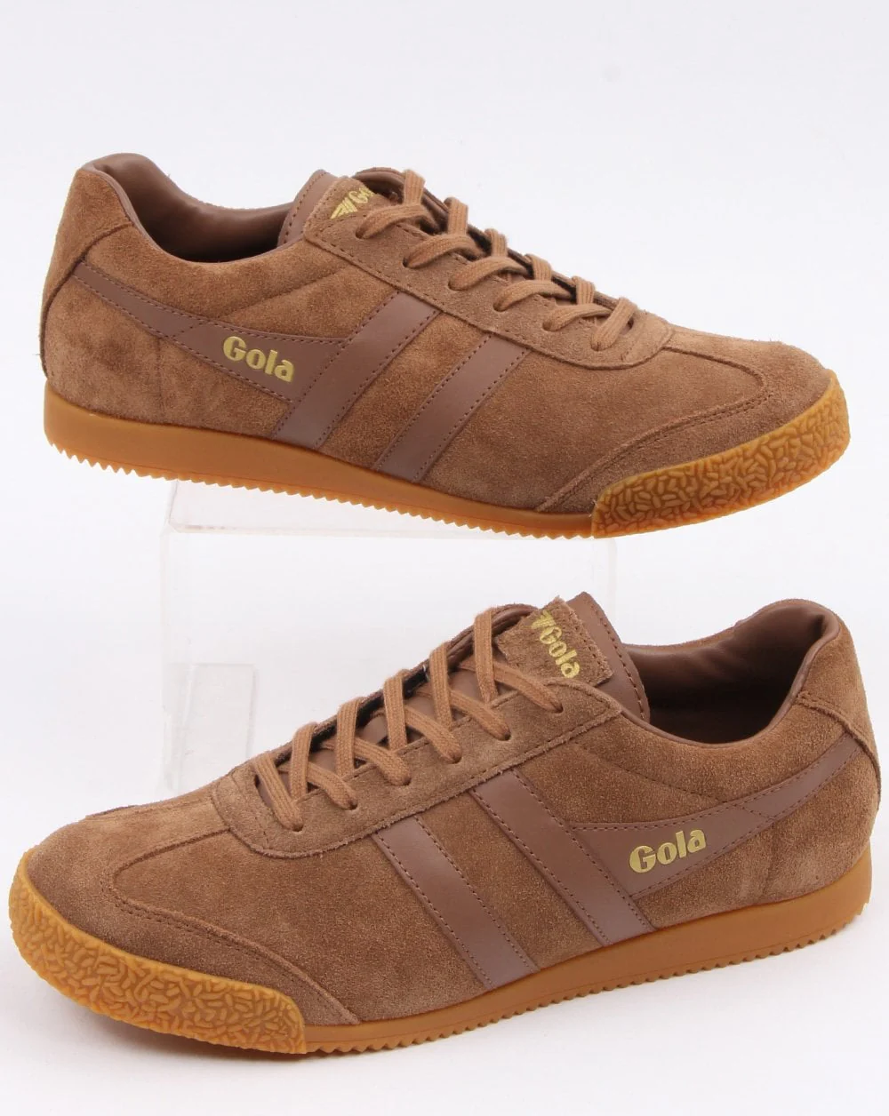 Gola Harrier Suede Trainer Tobacco - Image 2
