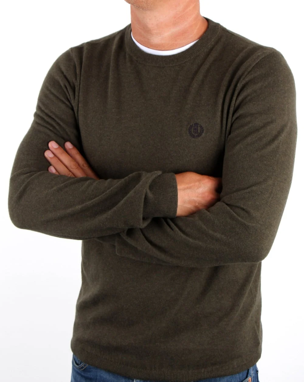Henri Lloyd Morgan Crew Neck Sage Green - Image 3