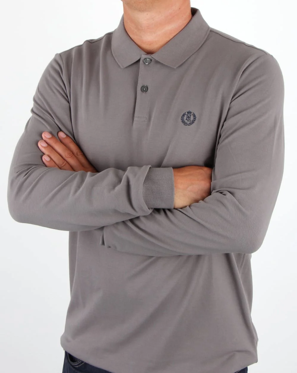 Henri Lloyd Musburry Ls Polo Shirt Flint Grey - Image 3