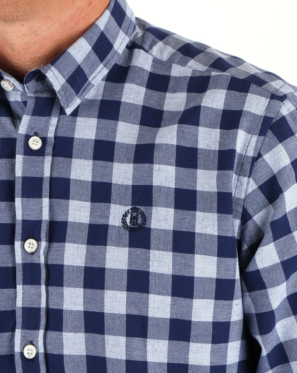 Henri Lloyd Ramore Check Shirt Navy White - Image 2