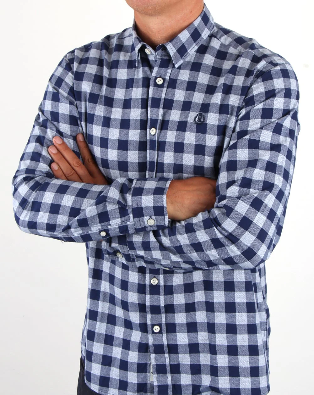 Henri Lloyd Ramore Check Shirt Navy White - Image 3