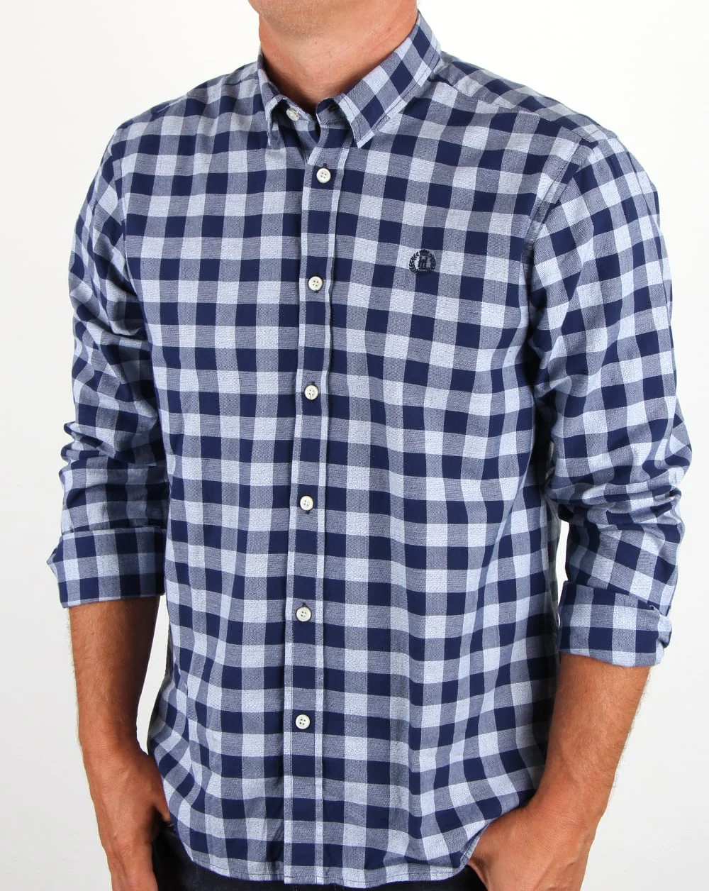 Henri Lloyd Ramore Check Shirt Navy White - Image 4
