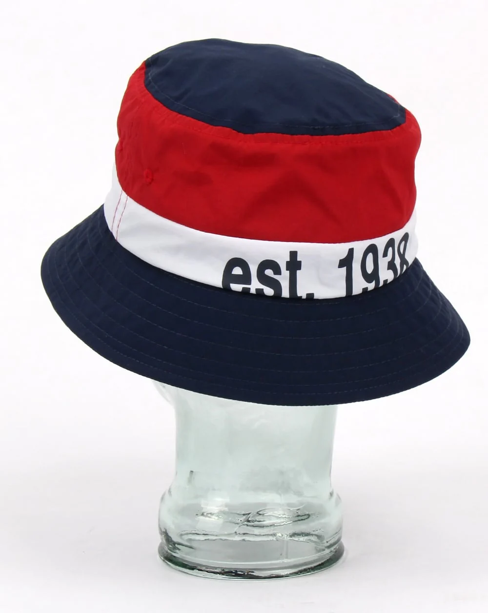 Kangol Bold Stripe Bucket Hat Navy - Image 3