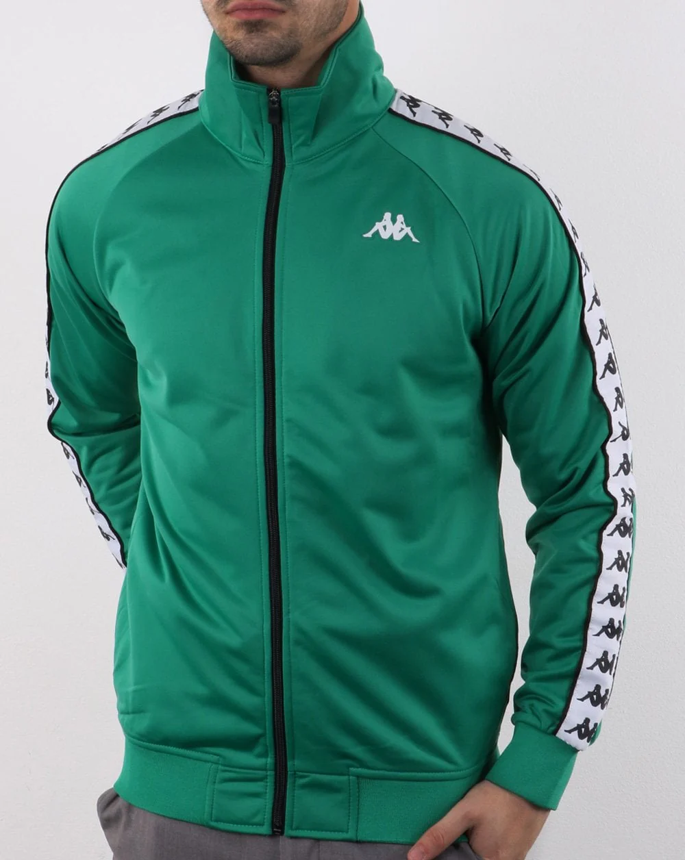 Kappa Anniston Banda Jacket Green/White - Image 2