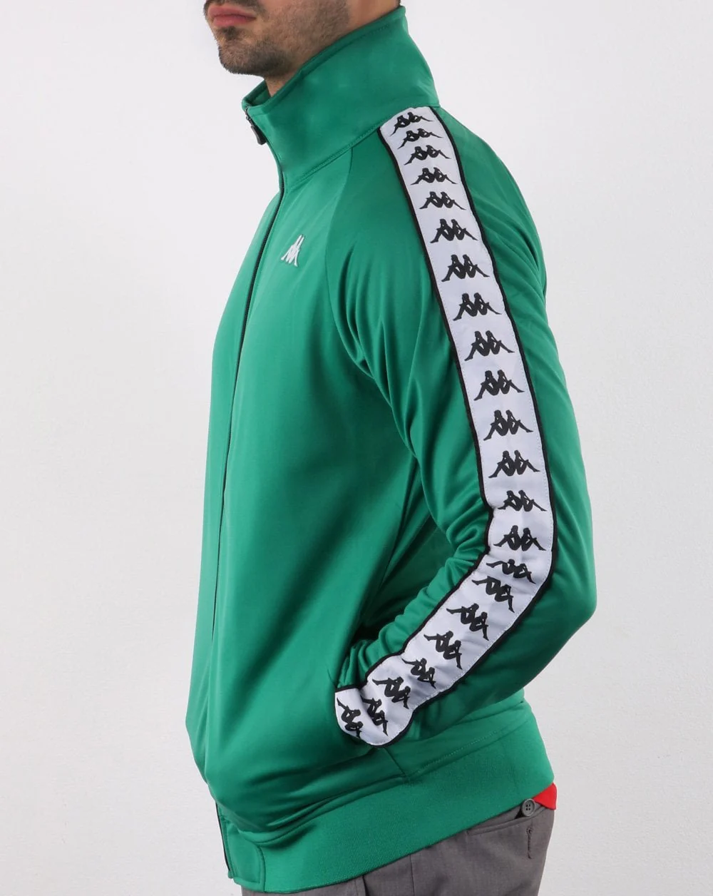 Kappa Anniston Banda Jacket Green/White - Image 4