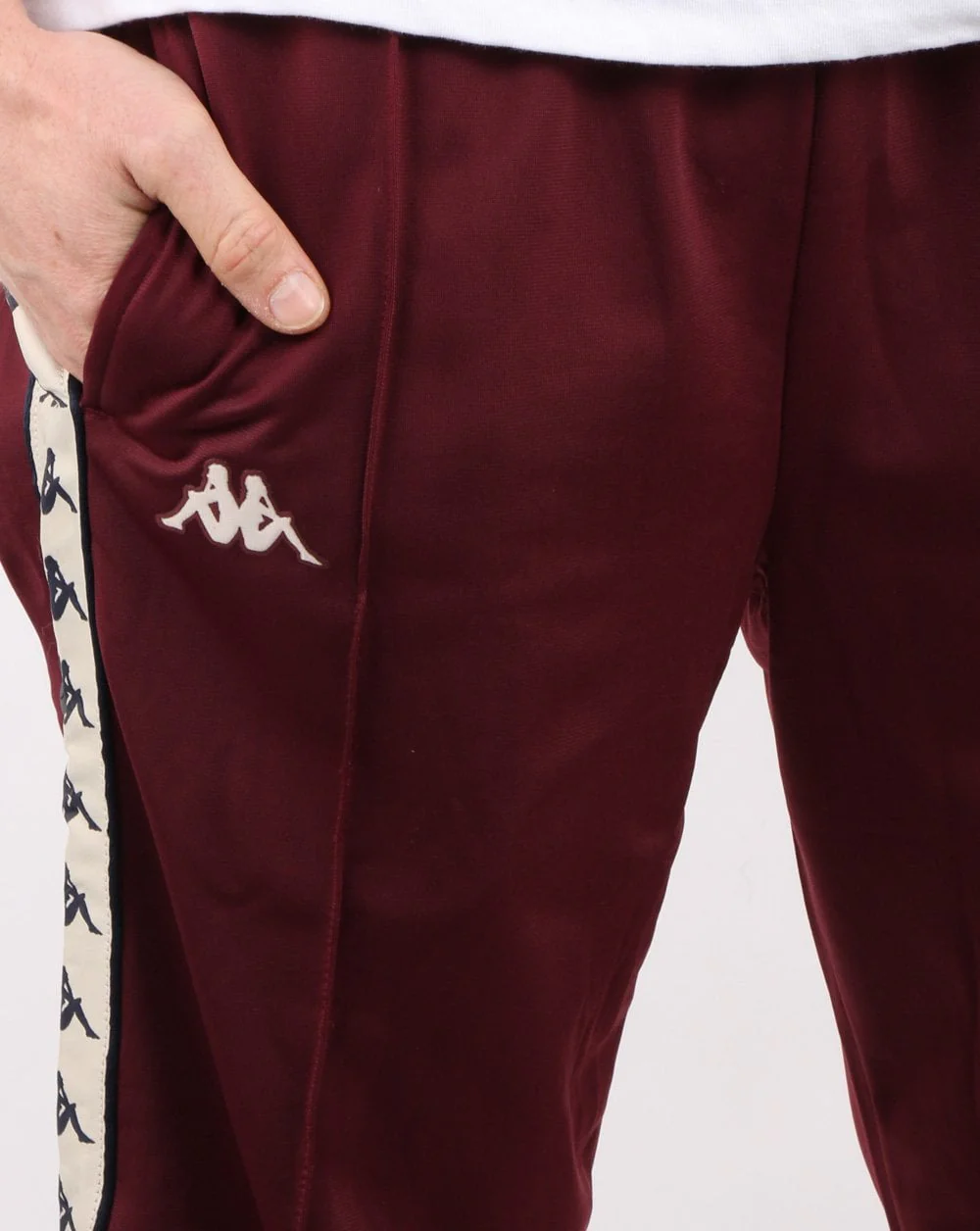 Kappa Authentic Astoria Snap Pant Dark Red - Image 2