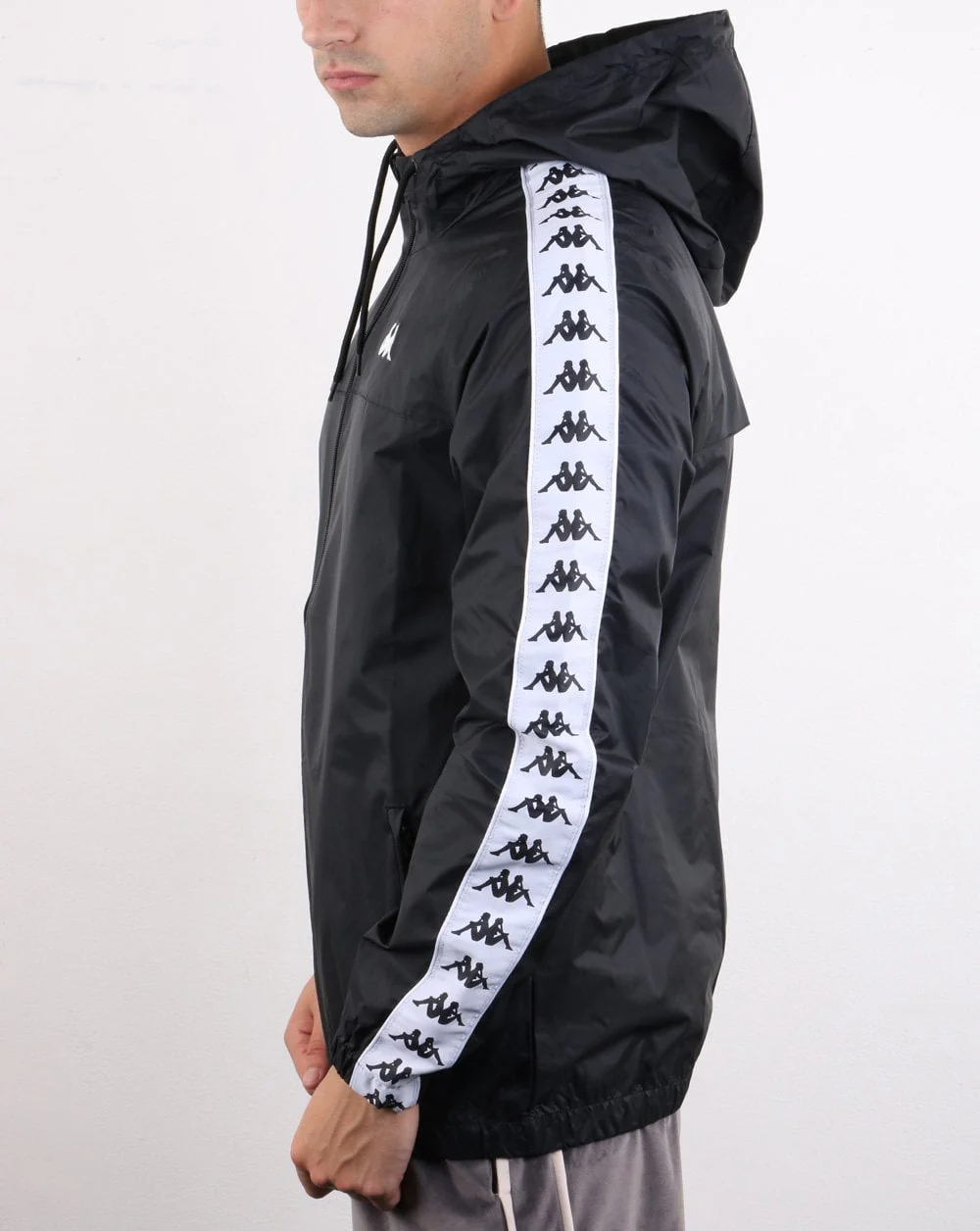Kappa Banda Dawson Jacket Black/White - Image 3