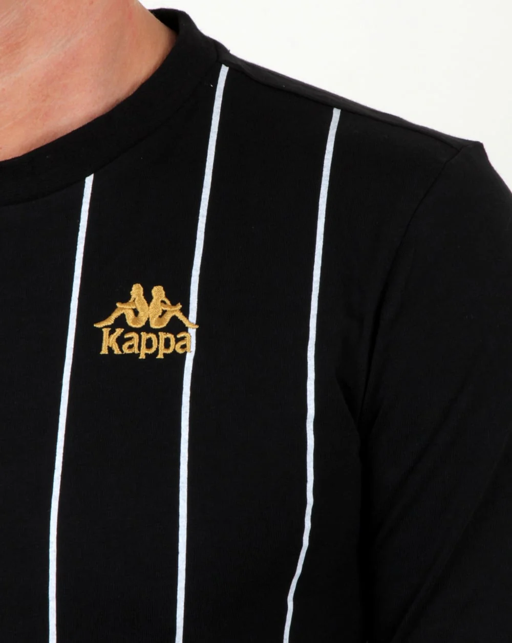 Kappa Solis T Shirt Black/white - Image 2