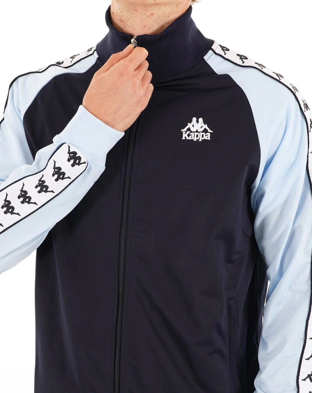 Kappa Uriah Track Top Navy/Sky Blue - Image 5