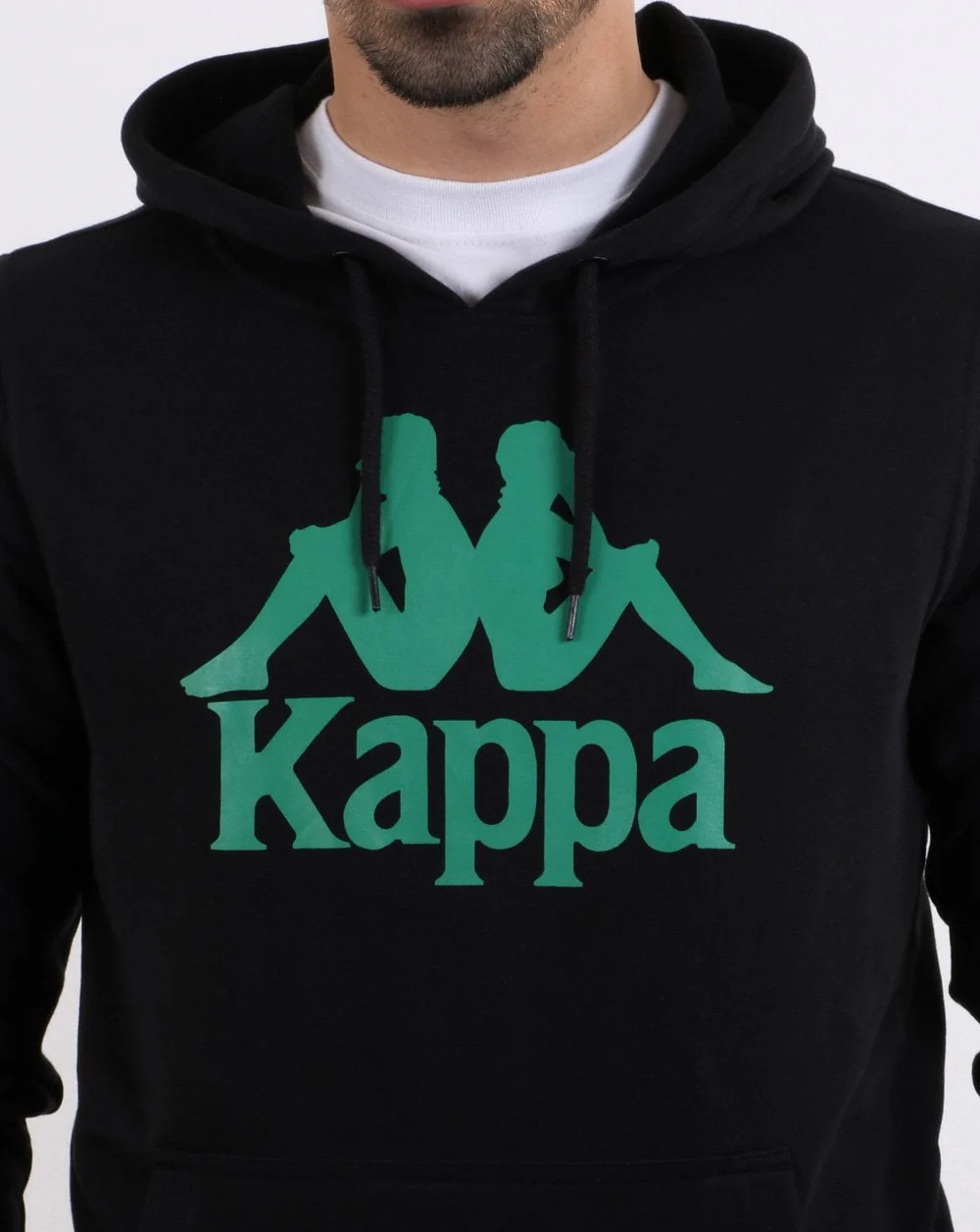 Kappa Zimm Hoodie Black/green - Image 4