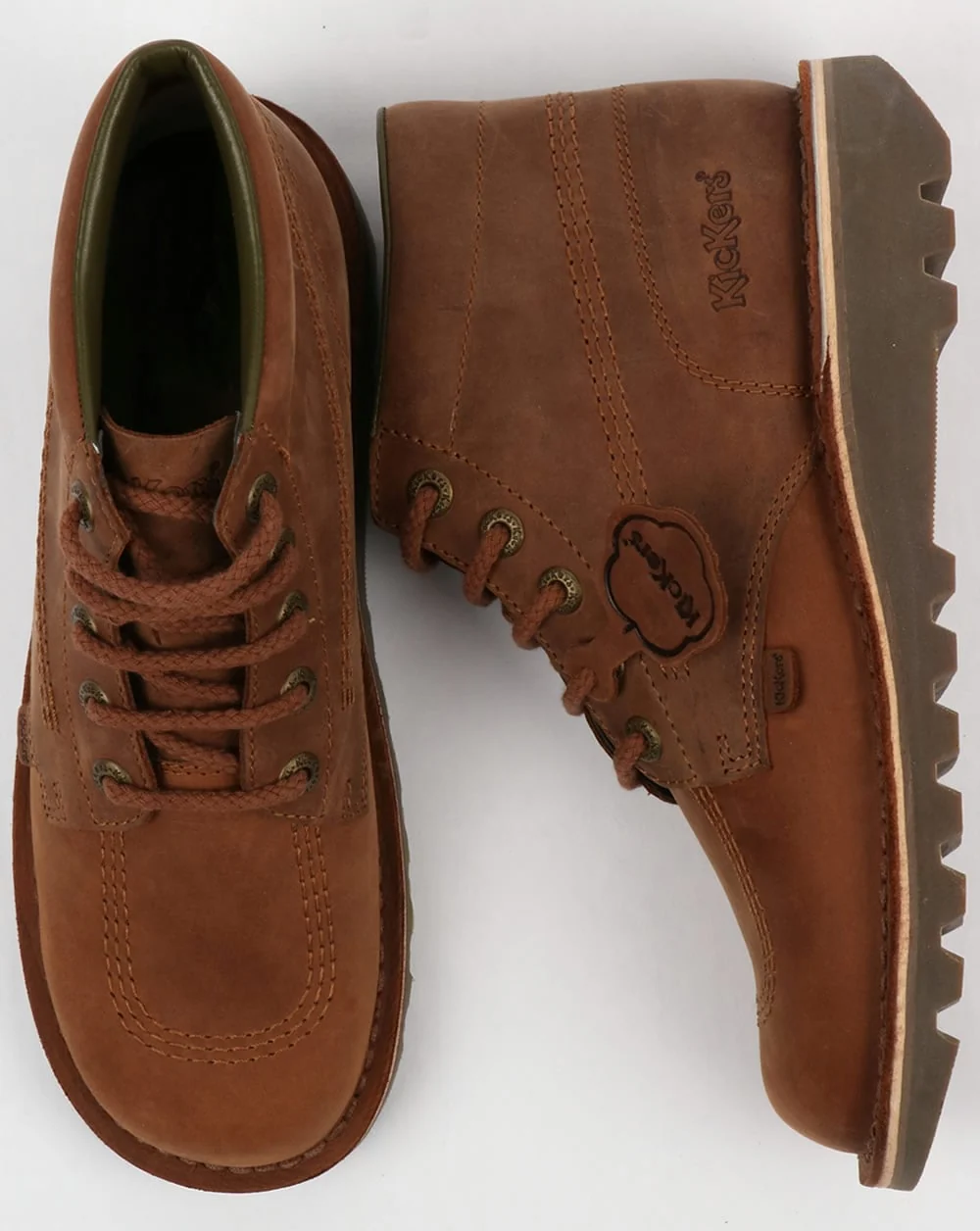 Kickers Kick Hi Boots Brown - Image 3