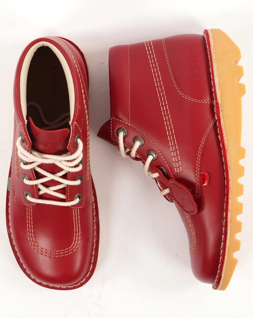 Kickers Kick Hi Boots Red - Image 3