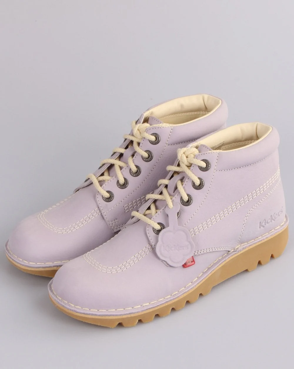 Kickers Kick Hi Nubuck Boot Lilac - Image 2
