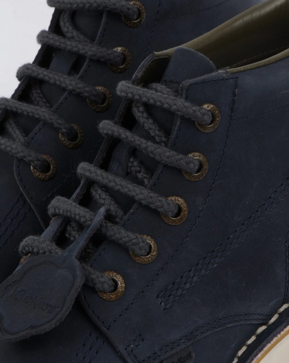 Kickers Suede Hi Boots Navy - Image 2