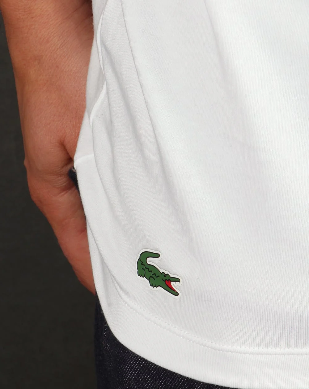 Lacoste 2 Pack Crew Neck T Shirts White - Image 4