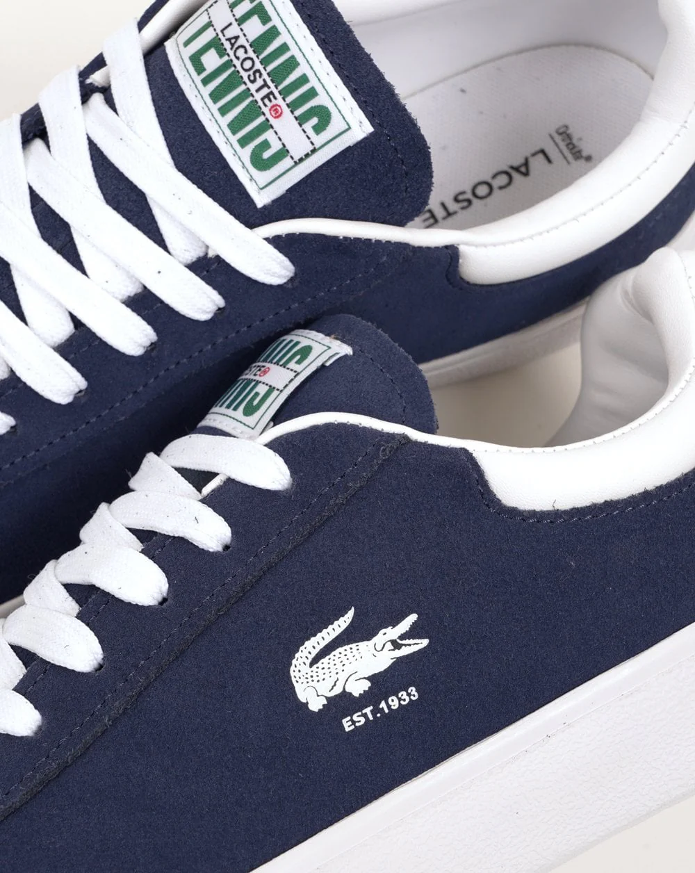 Lacoste Baseshot Trainers Navy/White - Image 3