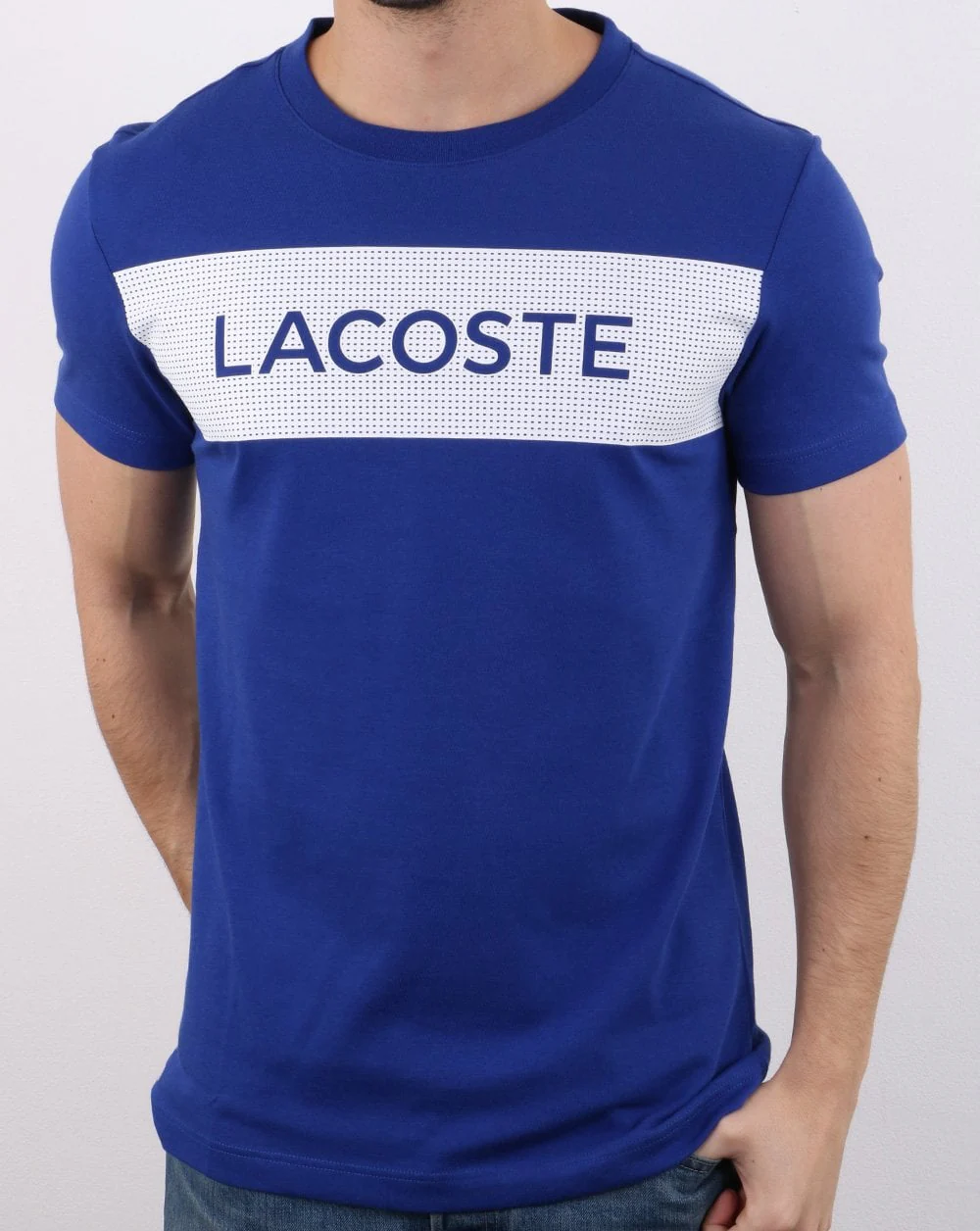 Lacoste Box T-shirt Blue/White - Image 2