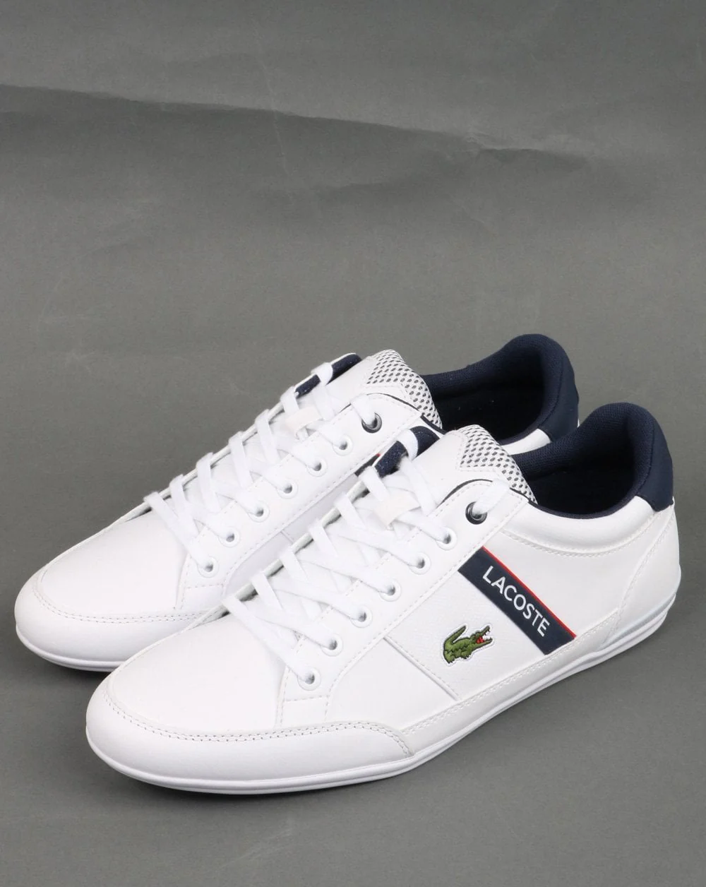 Lacoste Chaymon Trainer White/navy/red - Image 3