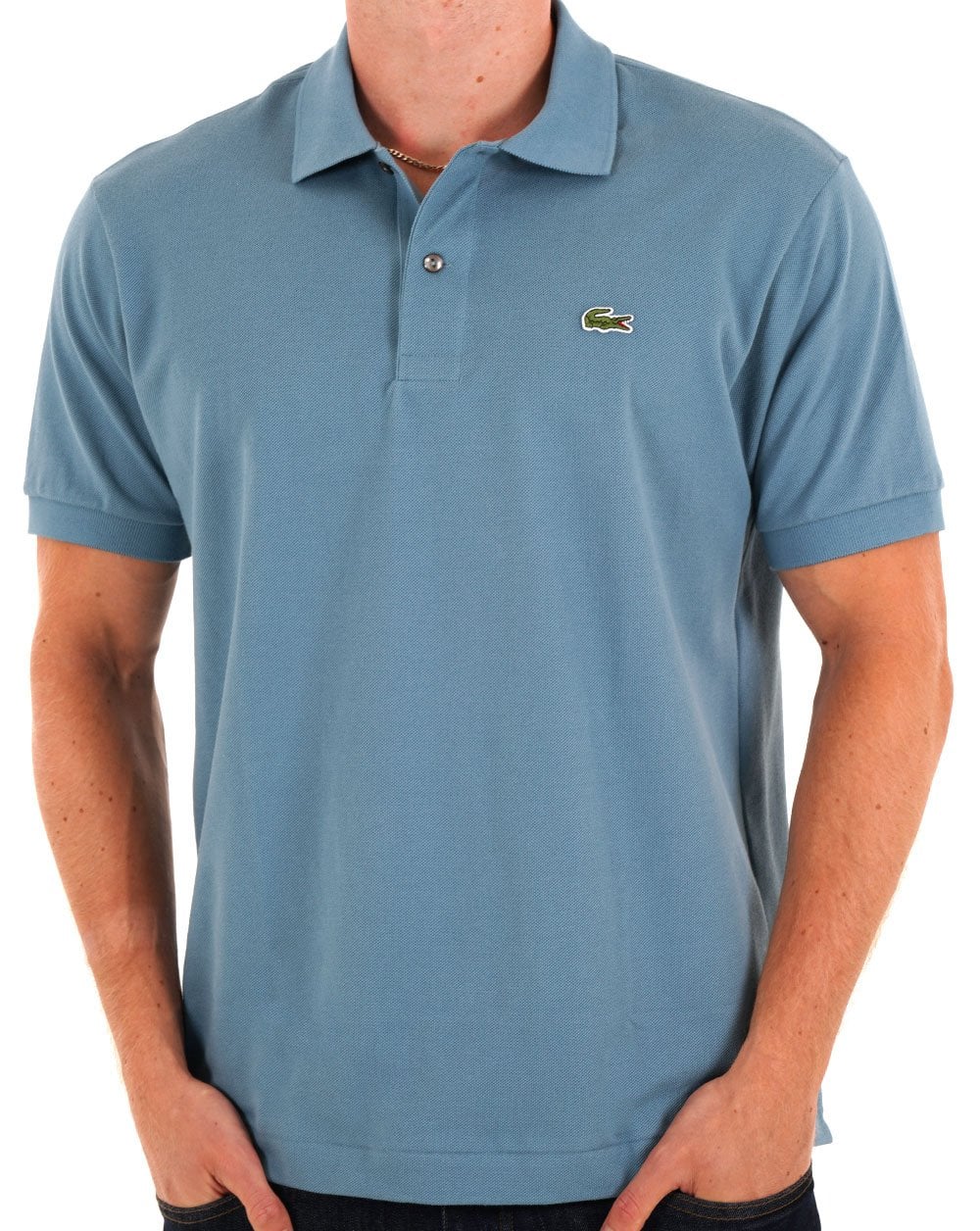Lacoste Classic Polo Shirt Limestone Blue - Image 3
