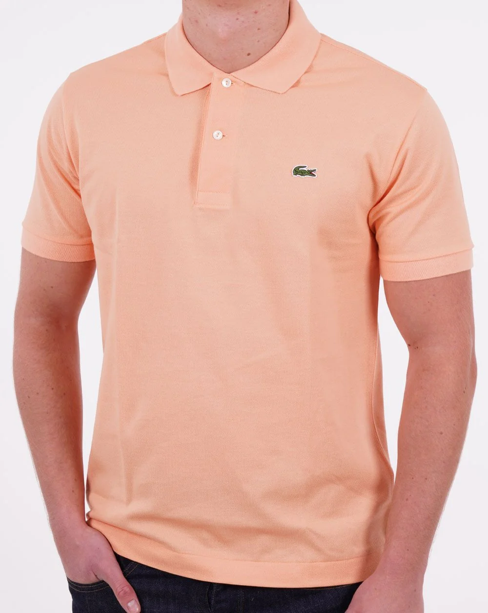 Lacoste Classic Polo Shirt Peach - Image 3