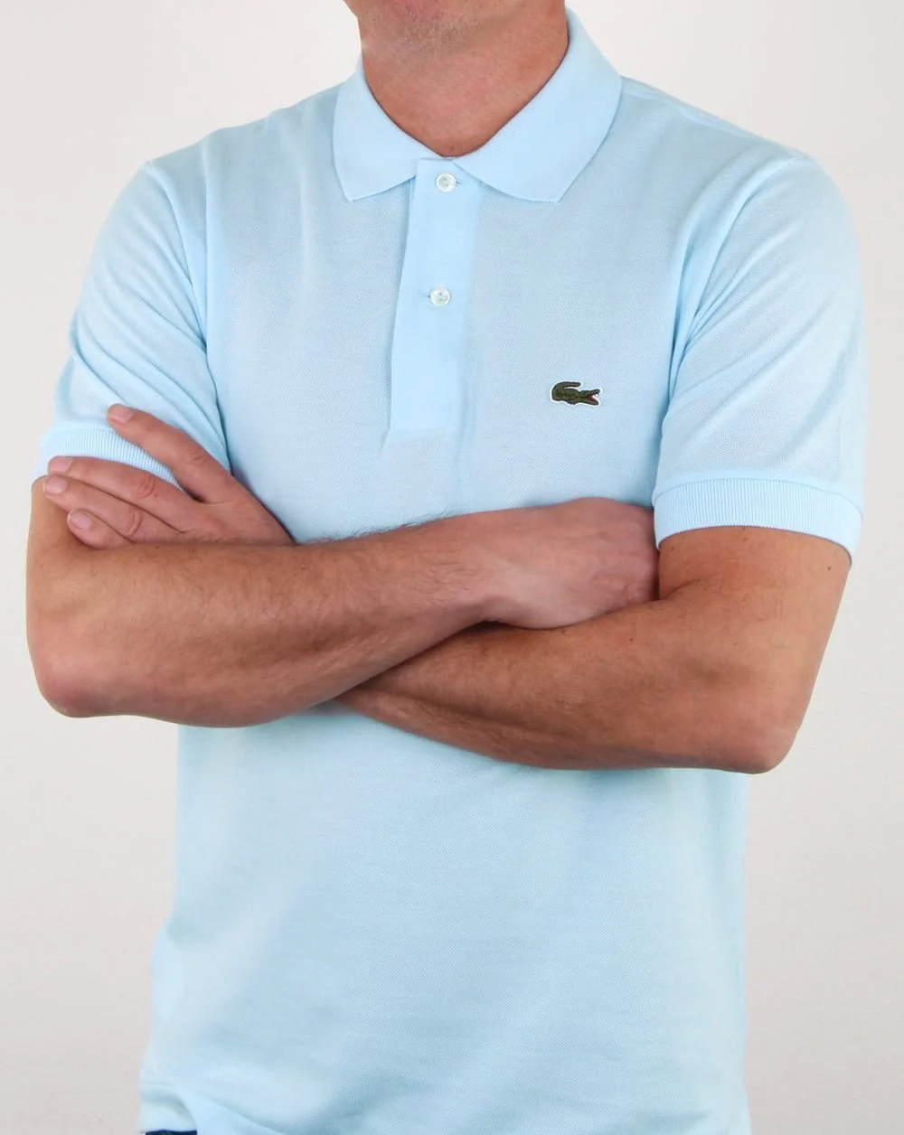 Lacoste Classic Polo Shirt Sky Blue - Image 3