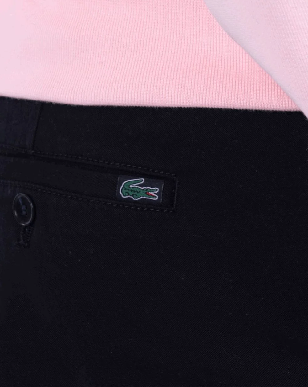 Lacoste Classic Slim Fit Stretch Cotton Trousers Navy - Image 2