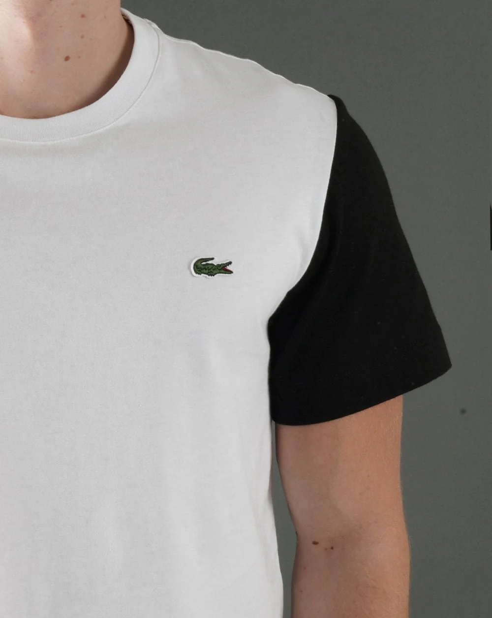Lacoste Contrast T-shirt White/Purple/Black - Image 2